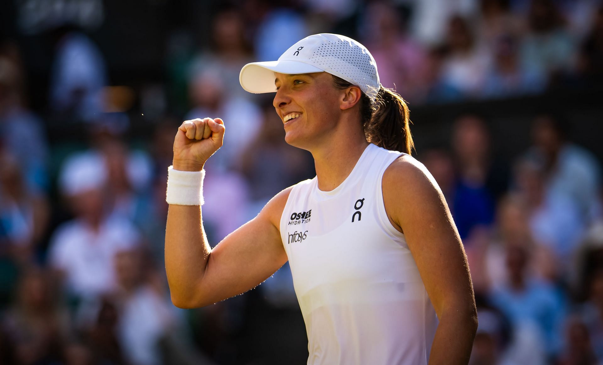 Iga Swiatek at Wimbledon 2025. (Photo: Getty)